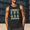 Book Leprechaun St Patrick's Day Library Librarian Reading Men Tank Top Book Leprechaun St Patrick's Day Library Librarian Reading Men Tank Top