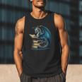 Book Lover Bookworm Reading Books Dragon Sci-Fi Character Men Tank Top Book Lover Bookworm Reading Books Dragon Sci-Fi Character Men Tank Top
