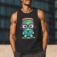 Book Lover Frankenstein's Monster With Reading Glasses Men Tank Top