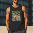 Graphic Book Worm Monster Horror Reading Book Lover Men Tank Top
