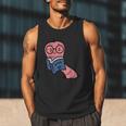 Book Worm Pun Read Reading Librarian America Men Women Kids Men Tank Top