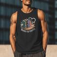 Books And Coffee Book Lover Bookish Green Book Theme Reading Men Tank Top