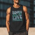 Books Are My Love Language Retro Book Quote Men Tank Top