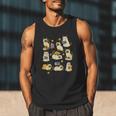 Books Lover Bookish Ghost Himalayan Cat Reading Halloween Men Tank Top
