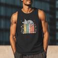 Books Lover Cute Sleepy Cat Relax Reading Vibe Men Tank Top
