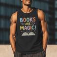 Books Are Magic Whimsical Retro Bookworm Men Tank Top Books Are Magic Whimsical Retro Bookworm Men Tank Top