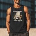 Books Are My Therapy Cozy Reading Chair Artwork Men Tank Top Books Are My Therapy Cozy Reading Chair Artwork Men Tank Top