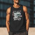 Books Are My Therapy Summer Reading Book Lovers Men Tank Top