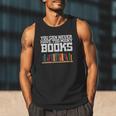 Never Too Many Books Read Book Reading Librarian Men Women Men Tank Top
