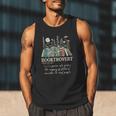 Booktrovert Definition Floral Books Reading Teacher Library Men Tank Top