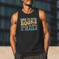 Born To Read Books Forced To Read Emails Reading Books Dad Men Tank Top
