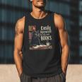 Cats And Books Book & Cat Lover Easily Distracted By Men Tank Top Cats And Books Book & Cat Lover Easily Distracted By Men Tank Top