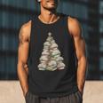 Christmas Book Tree Teacher Book Lover Xmas Librarian Men Tank Top Christmas Book Tree Teacher Book Lover Xmas Librarian Men Tank Top