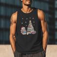 Christmas A Penguin Reading Book Snowflake Cocoa Hot Teacher Men Tank Top Christmas A Penguin Reading Book Snowflake Cocoa Hot Teacher Men Tank Top