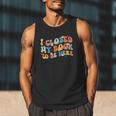 I Closed My Book To Be Here Book Lovers Library Reading Men Tank Top