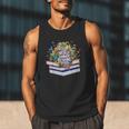 Color Our World Summer Reading 2025 Cute Book Wildflowers Men Tank Top
