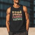 Colorful Dogs Books Plants Repeat Men Tank Top Colorful Dogs Books Plants Repeat Men Tank Top