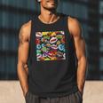 Comic Book Pop Art Modern Fun Men Tank Top Comic Book Pop Art Modern Fun Men Tank Top
