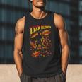 Comic Book Superhero Fall Season Leaf Blower Men Tank Top