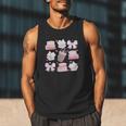 Coquette Bow Book Coffee Valentines Bookish Library Teacher Men Tank Top