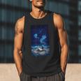 Cosmic Botanical Book Lover Reading Men Tank Top
