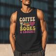 Crochet Coffee Reading Books Crocheter Crocheting Men Tank Top