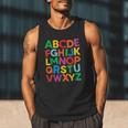 Cute ABCs Shirt Alphabet Colorful Letters Reading Books Kids Men Tank Top Cute ABCs Shirt Alphabet Colorful Letters Reading Books Kids Men Tank Top