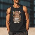 Cute Baby Highland Cow Reading Book Librarian Bookworm Men Tank Top