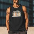 Cute Cat Sleeping On Books Men Tank Top