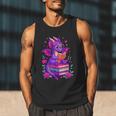 Cute Dragon Reading Books Bookworm Men Tank Top Cute Dragon Reading Books Bookworm Men Tank Top