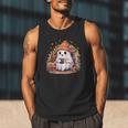 Cute Ghost Drinking Coffee Halloween Reading Book Retro Men Tank Top Cute Ghost Drinking Coffee Halloween Reading Book Retro Men Tank Top