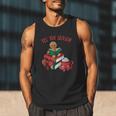 Cute Gingerbread Man Reading Book Nerd Christmas Bookish Men Tank Top
