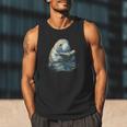 Cute Manatee Reading Book Bookworm Readers Manatee Lover Men Tank Top