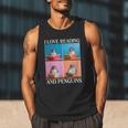 Cute Penguin Reading Book School Librarian Teacher Student Men Tank Top Cute Penguin Reading Book School Librarian Teacher Student Men Tank Top
