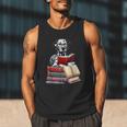 Dalmatian Reading Books Matching Bookworm Readers Librarian Men Tank Top