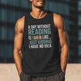 A Day Without Reading Is Like Book Lover Bookworm Men Women Men Tank Top