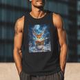 Deer Reads Book Women Girls Reindeer Men Tank Top
