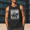 Defend Your Local Library Knight Cat Rider Book Lover Men Tank Top Defend Your Local Library Knight Cat Rider Book Lover Men Tank Top