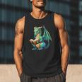 Dragon With Book Men Tank Top
