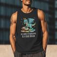 Be A Dragon Read Reading Book Librarian Men Women Kids Men Tank Top