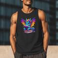 Dragon Reading a Book Bookworm Book Men Tank Top