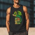 Dragon Reading Books Matching Bookworm Readers Librarian Men Tank Top Dragon Reading Books Matching Bookworm Readers Librarian Men Tank Top