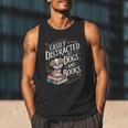 Easily Distracted By Dogs And Books Reader Animal Dog Men Tank Top