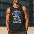 Easily Distracted By Dragons And Books Men Tank Top