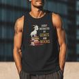 Easily Distracted By Goats And Books Goats And Book Reading Men Tank Top