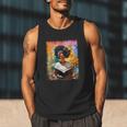 Educated Afro Girl Reading Book Lover History Month Men Tank Top Educated Afro Girl Reading Book Lover History Month Men Tank Top