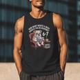 English Bulldog Dog Reading Book 67 Six Seven Meme Men Tank Top