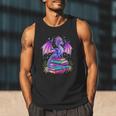 Fantasy Dragon Reading Books Bookworm Men Tank Top Fantasy Dragon Reading Books Bookworm Men Tank Top