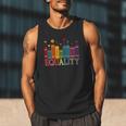Floral Flower Book Equality Human Rights Women's Rights Men Tank Top