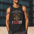 Freadom Tree Read Reading Librarian Book Across America Men Tank Top